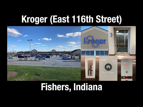 Schindler 3300 Traction Elevator/Lift - Kroger (East 116th Street Location) - Fishers, Indiana