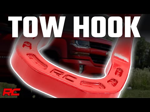 14-18 Chevy Silverado 1500 Red Forged Tow Hooks