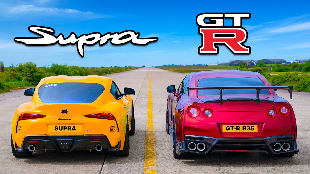 Supra de 1000hp vs GT-R: ARRANCONES