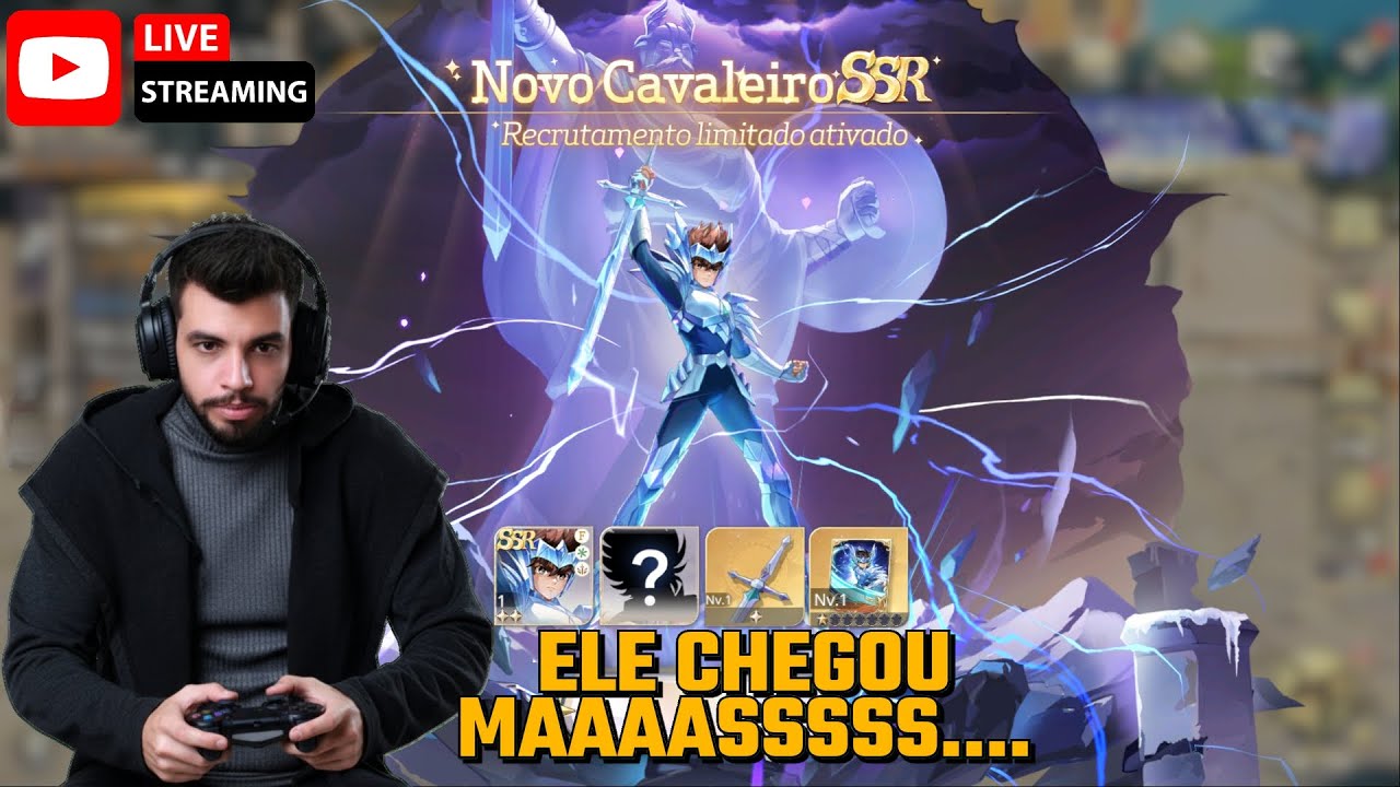 SEIYA COM ARMADURA DE ODIN CHEGOU! 🤩 INVOCANDO O NOVO BANNER AO VIVO (COM OUTRO SSR!) Saint Seiya Ex
