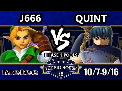 TBH6 SSBM - J666 (Link) Vs. Quint (Marth) - Smash Melee Pools