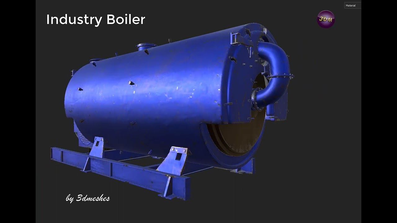 Industry Boiler - PBR 3D Model