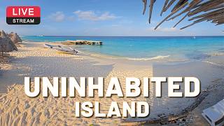 🏝️ Uninhabited Island Klein Curaçao 🐠🐢 Miss Ann Boat Trips | LIVE Cam live webcam