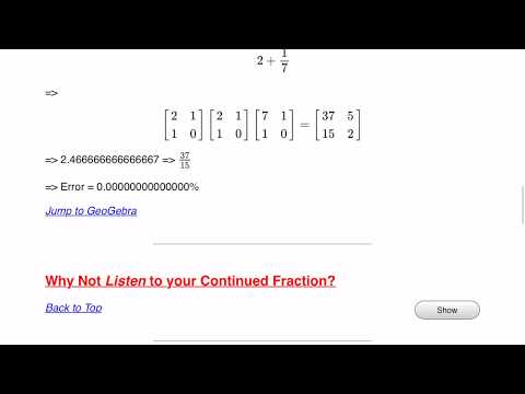 Fractured Fractions: Exploring Continued Fractions