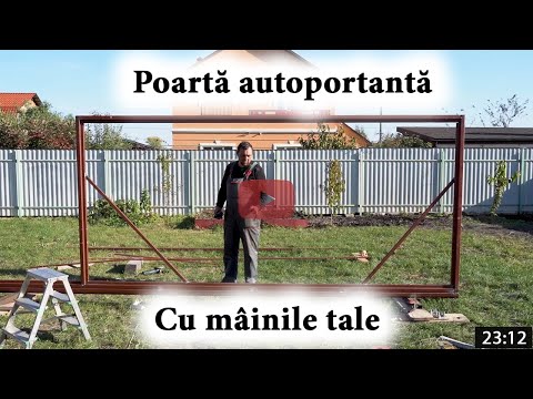 Nu plătiți în exces. Poartă autoportantă în consolă cu mâinile tale + desen gratuit