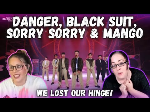 Super Junior Stage at SMCU 2023 - Danger, Black Suit, Sorry Sorry & Mango | K-Cord Girls Reaction