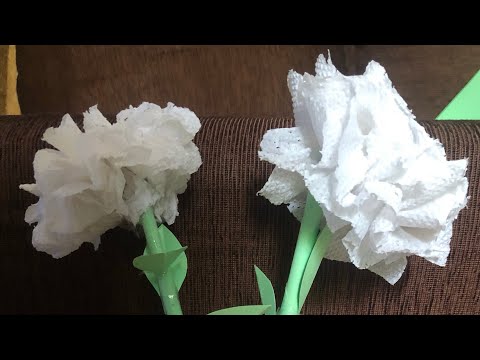 How to make beautiful flowers using tissues