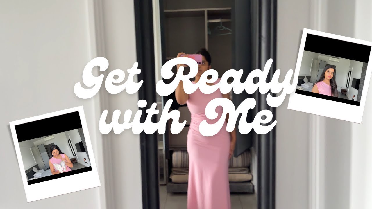 GRWM ( wearing beautiful pink dress ) 💗🥹🎀🫧