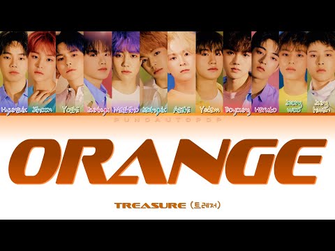 TREASURE 트레저 " ORANGE (오렌지) " Lyrics (ColorCoded/ENG/HAN/ROM/가사)
