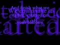 A Kiss Could Be Deadly - The Exit (With Lyrics)