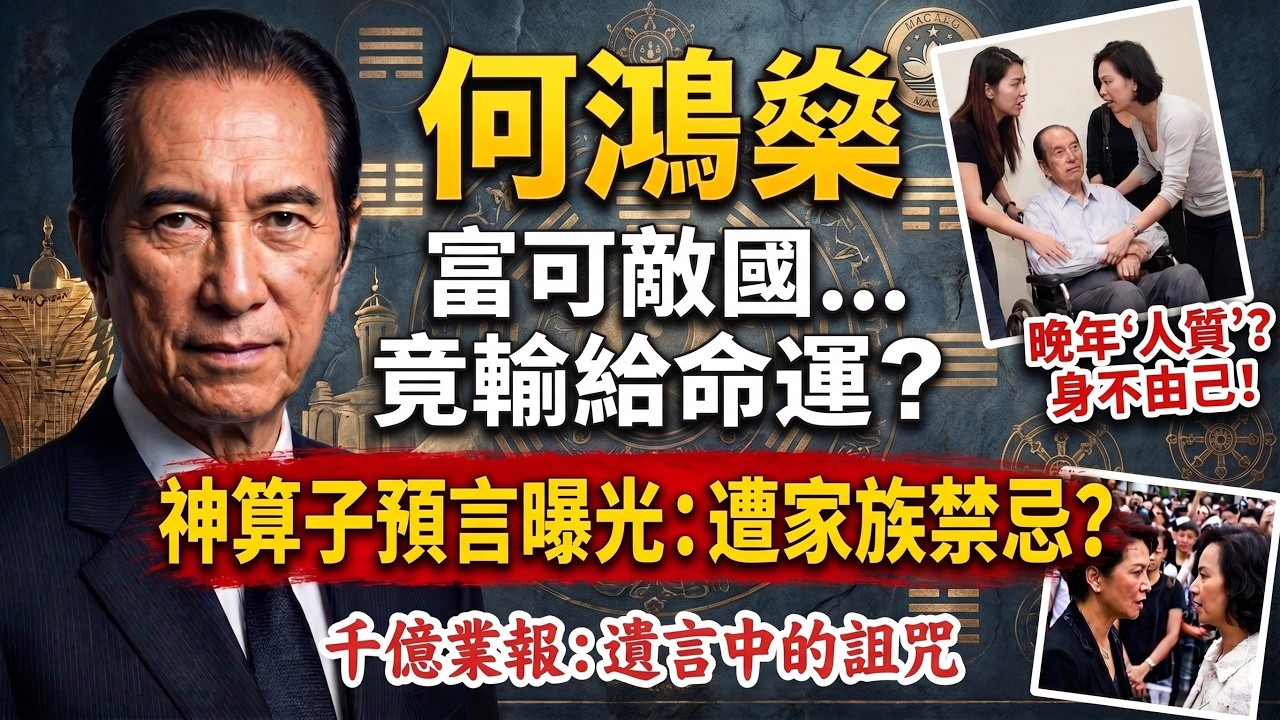 ☠️葡京「百鳥歸巢」陣極度邪門？吸盡天下偏財，大房一脈卻慘遭報應！揭開賭王家族風水血淚史🔮#岑逸飛#風水局#澳門賭王#何鴻燊家族#因果不虛#豪門秘辛#賭王何鴻燊#豪門秘史#風水大陣#因果定律#原配黎