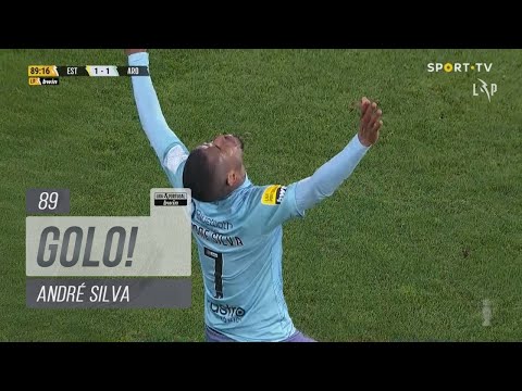 Goal | Golo André Silva: Estoril Praia 1-(1) FC Arouca (Liga 21/22 #18)