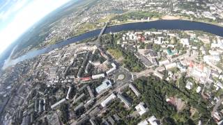 preview picture of video 'Bird's-eye view of Pskov'