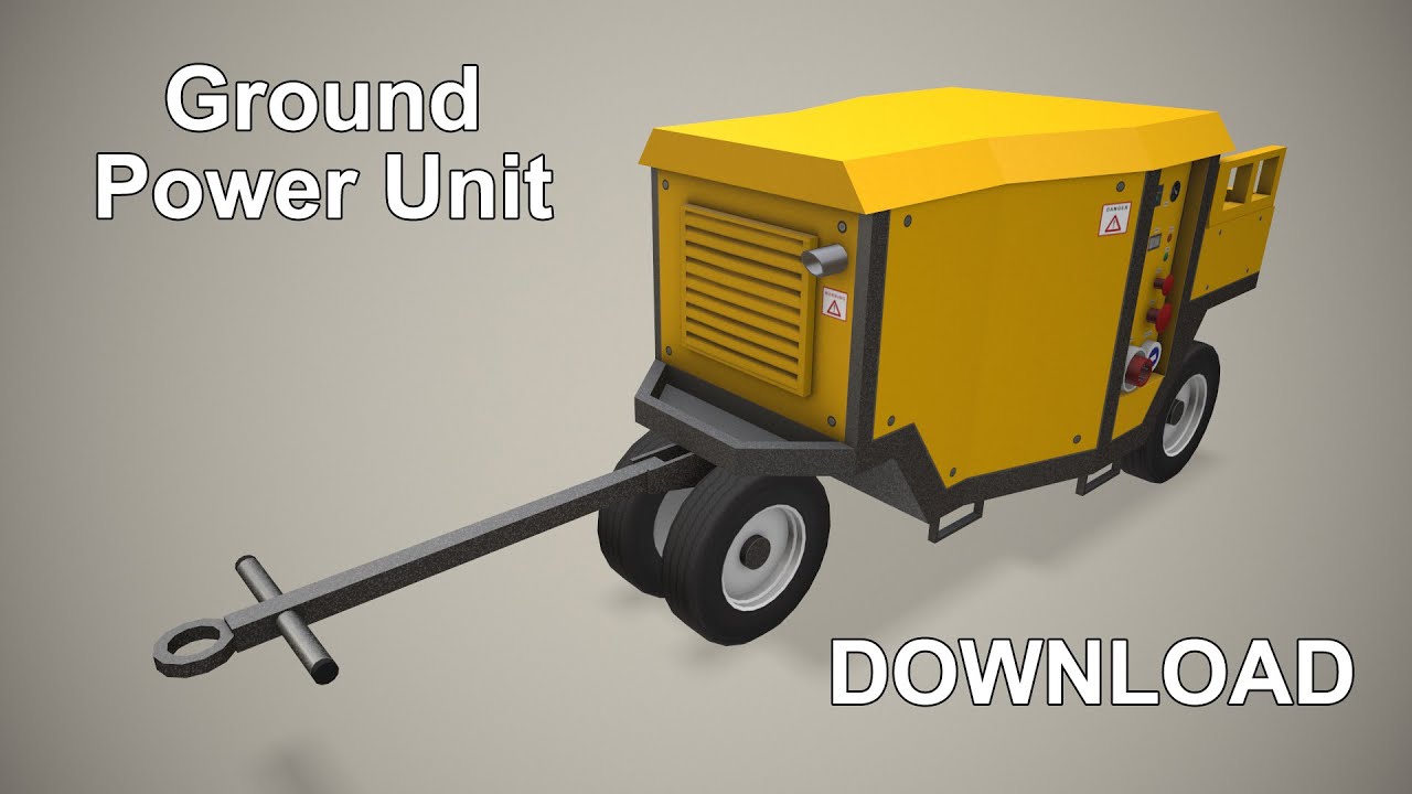 Unit&agrave; di alimentazione a terra --369-- Modello 3D