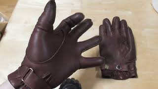 デンツ　カシミヤライニング　ヘアシープ　レザーグローブ