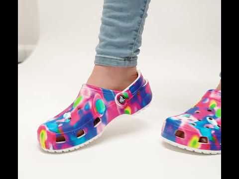 Crocs CLASSIC SOLARIZED Unisex Clogs White/Pink | Shuperb™