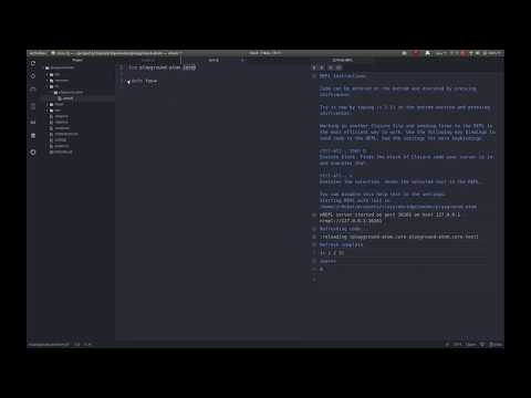 Atom Proto REPL basics for Clojure development