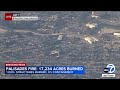 Aerial view of the wildfire devastation in Pacific Palisades.mp4