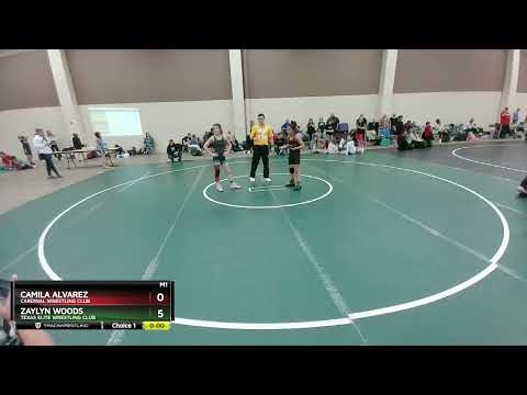 89-99 Lbs Round 3 - Camila Alvarez, Cardinal Wrestling Club Vs Zaylyn Woods, Texas Elite Wrestling