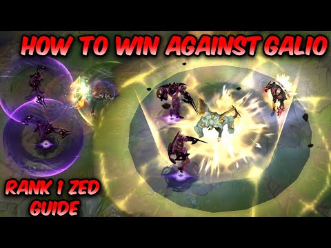 How to win ZED vs GALIO matchup