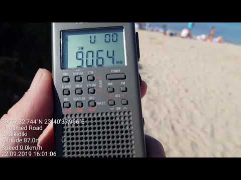 E07 Numbers station received in Paliuri beach, Halkidiki,  N Greece