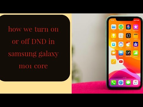 Samsung Galaxy M01 Core || how we  deactivate DND||