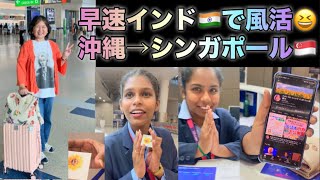 [藤井風]インド🇮🇳で早速”風活”してきた✈️ 沖縄🇯🇵→シンガポール🇸🇬→インド🇮🇳 #fujiikaze 