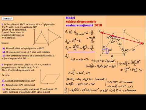 Model nr 2 - Geometrie tip Evaluare Nationala