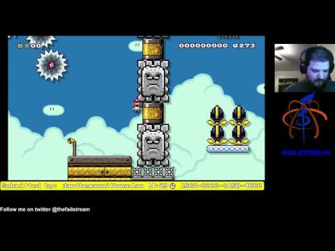 Mario Maker : Danger Dan: Thwomp Curbstomp