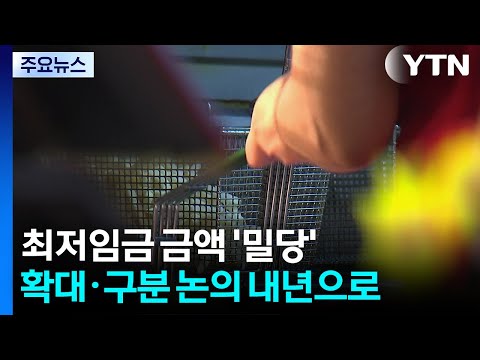 내년 최저임금 구분도 확대도 안 한다...이제 금액 '밀당' / YTN