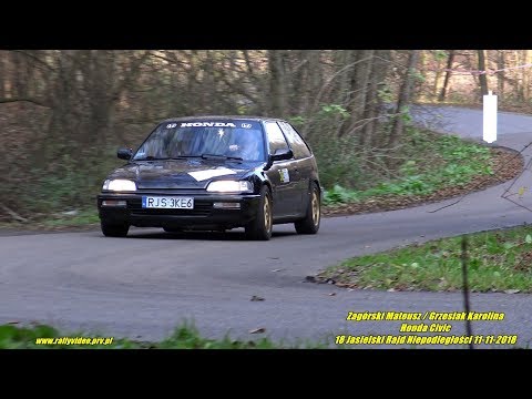 Zagórski Mateusz / Grzesiak Karolina - Honda Civic - 18 Jasielski Rajd Niepodległości 11-11-2018