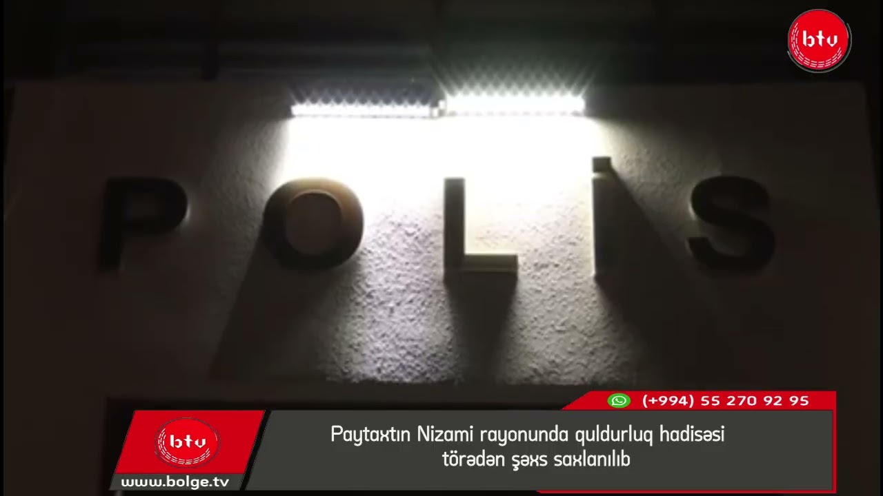 Paytaxtın Nizami rayonunda quldurluq hadisəsi törədən şəxs saxlanılıb