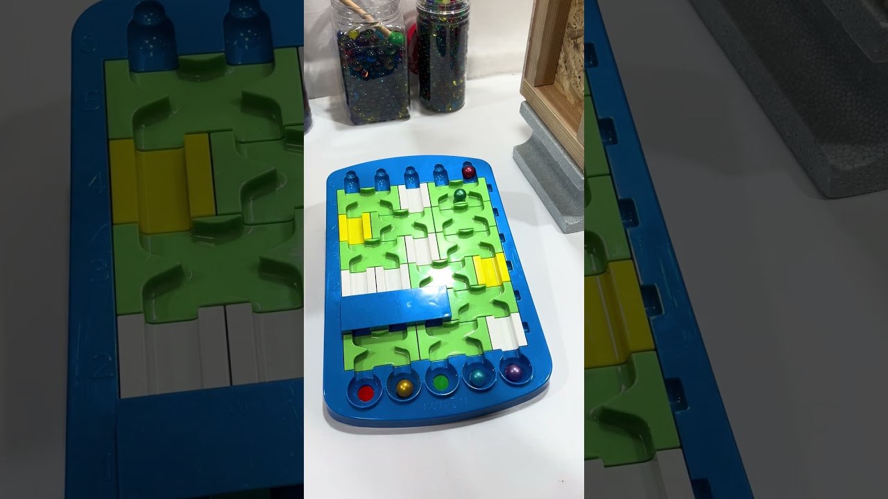 100% Satisfying 🔵🟣🔴 Logical Rou #marblerun #asmr