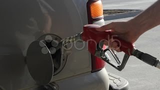 Stock Footge- Man Putting Gasoline\fuel In Truck. Stock Footage