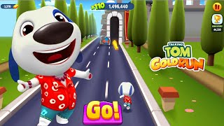 Talking Tom Gold Run Gameplay - My Hawaiian Hank Chases Raccoon in Strange World