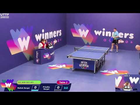 WINners CUP table 2  01.02 Maliuk Sergei - Priadko Sergei  22:00