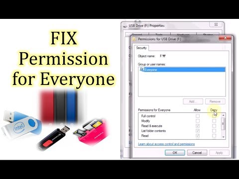 How to Fix Permission for Everyone on USB Drive, External Media Video