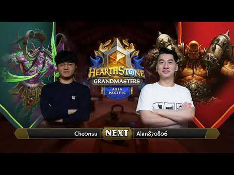 che0nsu vs Alan870806 | 2021 Hearthstone Grandmasters Asia-Pacific | Decider | Season 1 | Week 3