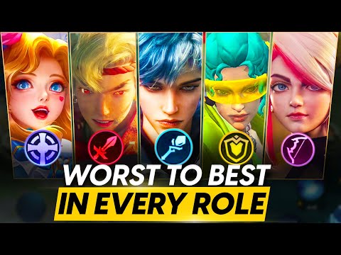 RANKING EVERY ROLE FROM WORST TO BEST IN SOLO Q | MOBILE LEGENDS
