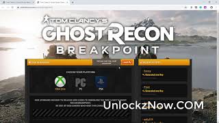 Tom Clancy's Ghost Recon Breakpoint Redeem Code Download [ Xbox ONE,PS4,PC]
