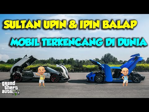 Balap Mobil terkencang di Dunia AGERA Sultan Upin Ipin BAHAGIA - GTA V Upin Ipin Episode Terbaru 819