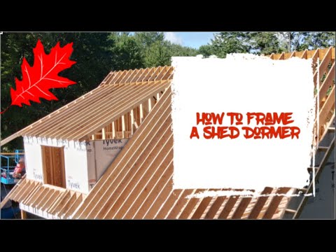 How to frame a shed roof dormer
