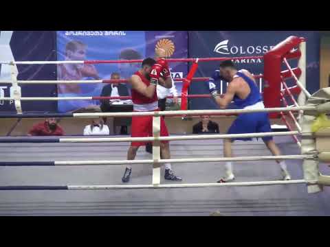 03-02-2023 (92kg) Boxing  Championship RED Giorgi Tchigladze  Sachkhere VS BLUE Jaba Jaiani Tbilisi