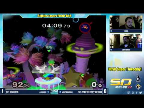UCSD Super Triweekly Singles LF: Hugs vs. XTR | Eddy Mexico - SSBM