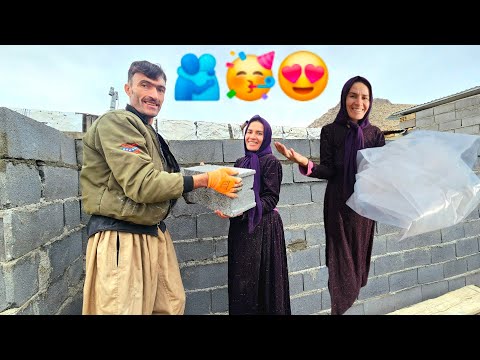 Fatima's house and tent are being rebuilt with humanitarian and loving aid