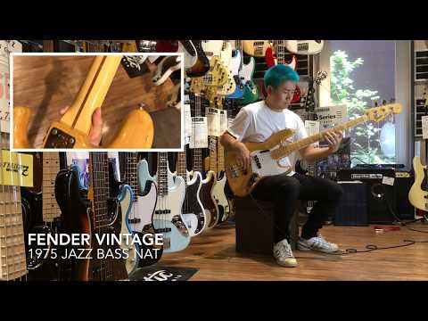 Fender Vintage 1975 Jazz Bass NAT