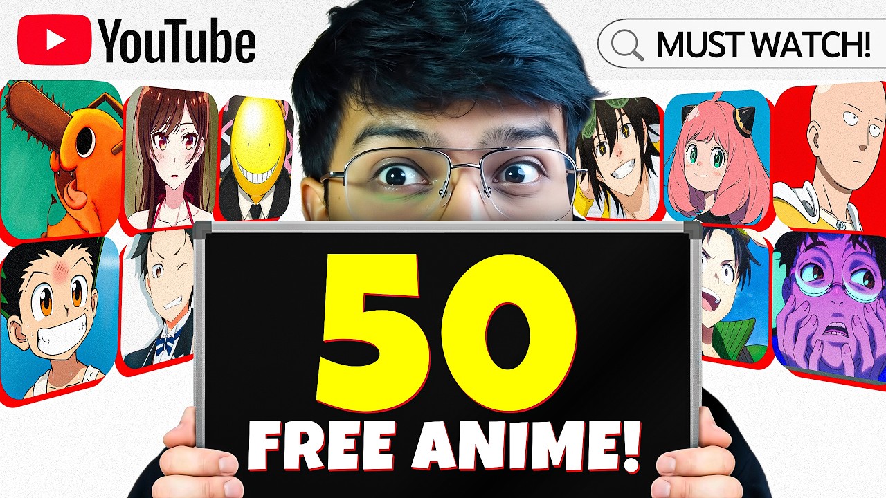 50+ Anime You Can Watch for FREE on YouTube!