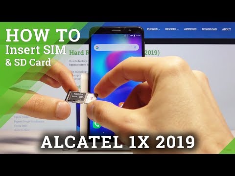 How to Insert SIM & SD in ALCATEL 1X 2019 – Nano SIM & Memory Card Slot