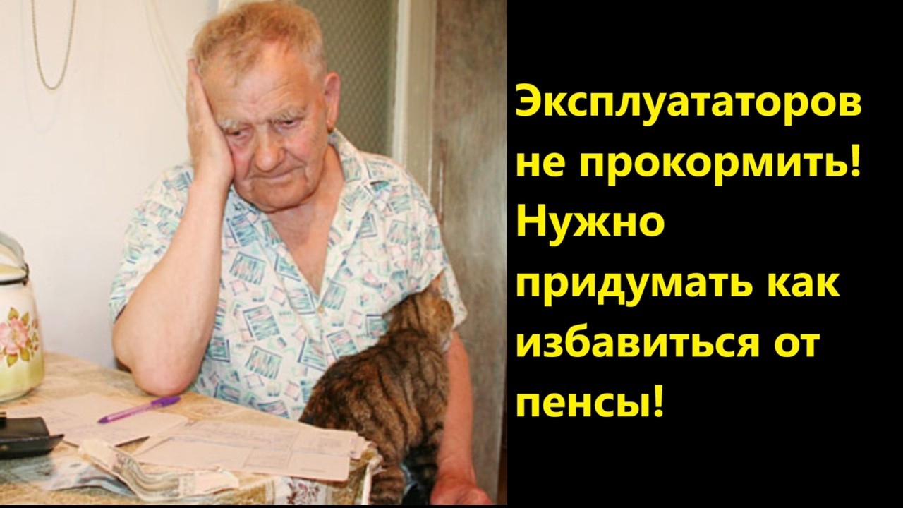 Эксплуататоров не прокормить! Нужно придумать как избавиться от пенсы!