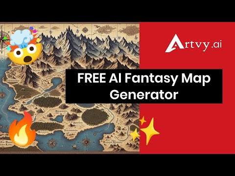 FREE AI Fantasy Map Generator - Deepart - Midjourney - Flux